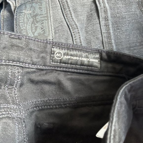 AG Adriano Goldschmied The Legging Ankle Super Skinny Stretch Black Jeans SZ 24R - Picture 6 of 7